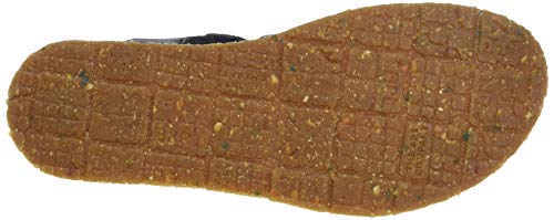 Art Mykonos, Sandalias con Punta Abierta Mujer, Negro (Black/Red), 39 EU