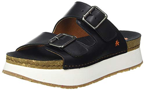 Art Mykonos, Sandalias Planas Mujer, Black, 39 EU