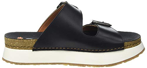 Art Mykonos, Sandalias Planas Mujer, Black, 39 EU