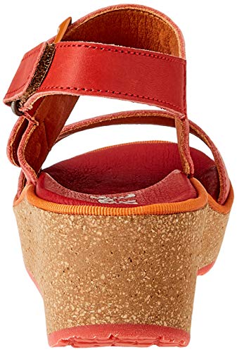 Art Parma, Sandalias con cuña Mujer, Coral, 37 EU