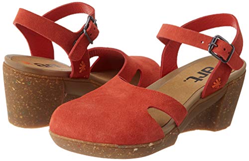 Art Rotterdam, Zapatos de tacón con Punta Cerrada Mujer, Rojo (Coral Coral), 39 EU
