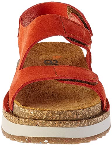 Art Vancouver, Zapatos de tacón con Punta Abierta Mujer, Rojo (Coral Coral), 40 EU