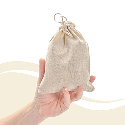 ARTESTAR 50 Piezas (12 x 17cm) Bolsa Arpillera, Bolsa Regalo, Bolsa de Lino con Cordón Bolsa de Lino y Algodón Bolsa de Arpillera Saco para Joyería, Regalo, Recuerdo de Boda, Fiesta, Bricolaje