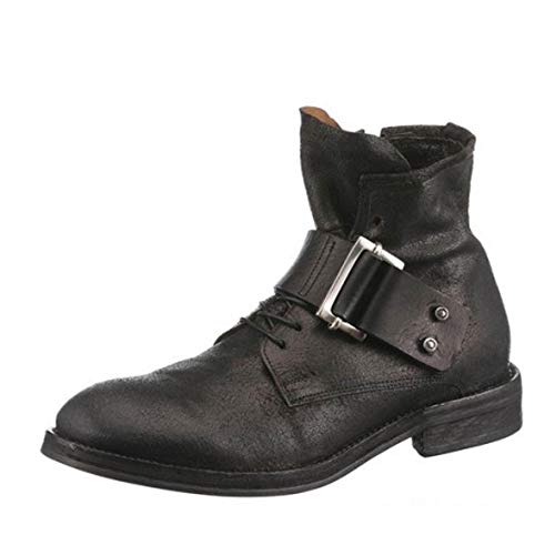 A.S.98 Airstep - Botas de piel con cordones para hombre, color negro, color Negro, talla 40 EU
