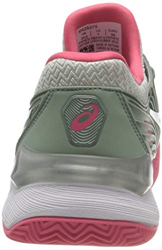 Asics Court FF 2 Clay, Tennis Shoe Mujer, Slate Grey/White, 38 EU
