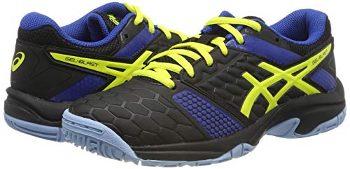 Asics Gel-Blast 7 GS, Zapatillas de Balonmano Unisex Niños, Negro (Black/Sour Yuzu 003), 32.5 EU
