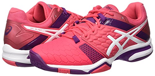 Asics Gel-Blast 7, Zapatillas de Balonmano para Mujer, Rojo (Rouge Red/White/Prune), 37.5 EU