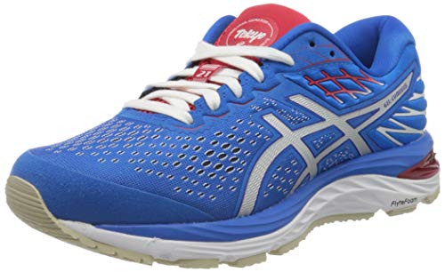 Asics Gel-Cumulus 21, Zapatilla de Correr Mujer, Azul/Blanco ELÉCTRICO, 37 EU