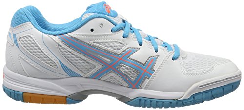 Asics Gel-Flare 5 W, Zapatos de Voleibol Mujer, Blanco Black 0, 47 EU