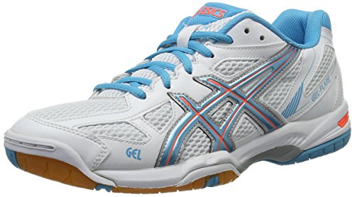 Asics Gel-Flare 5 W, Zapatos de Voleibol Mujer, Blanco Black 0, 47 EU