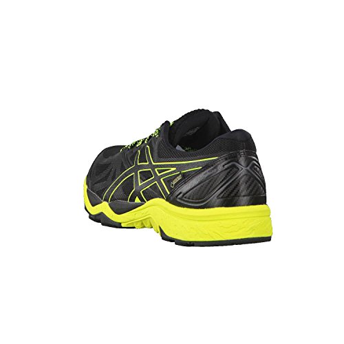 Asics Gel-Fujitrabuco 6 G-TX, Zapatillas de Running para Asfalto Hombre, Negro (Black/Safety Yellow/Black 9089), 44 EU