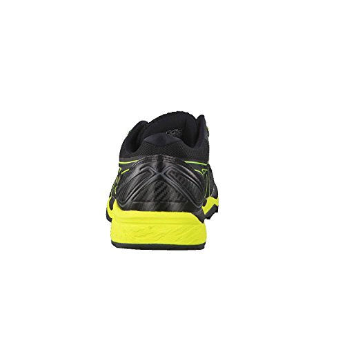 Asics Gel-Fujitrabuco 6 G-TX, Zapatillas de Running para Asfalto Hombre, Negro (Black/Safety Yellow/Black 9089), 44 EU