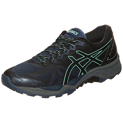 Asics Gel-Fujitrabuco 6 Trail, Zapatillas de Running para Mujer, Azul (Insignia Blue/Black/Ice Green), 37.5 EU