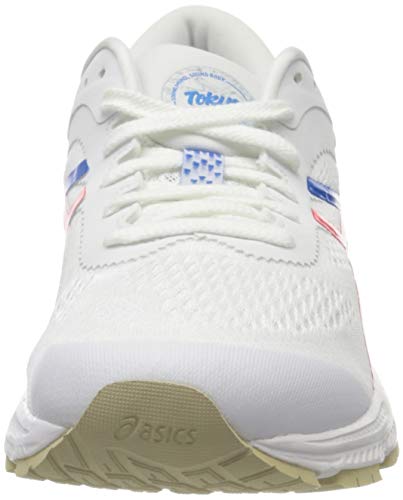 Asics Gel-Kayano 26, Zapatilla de Correr Mujer, Blanco/Rojo CLÁSICO, 39 EU