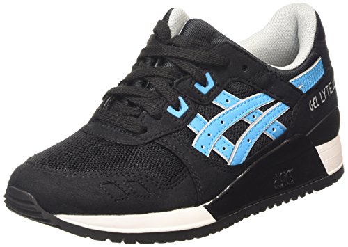 ASICS - Gel-Lyte III, Zapatillas Unisex Adulto, Negro (Black/Atomic Blue 9039), 43 EU