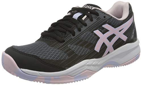 Asics Gel-Padel Exclusive 6, Indoor Court Shoe Mujer, Black/Pink Salt, 37.5 EU