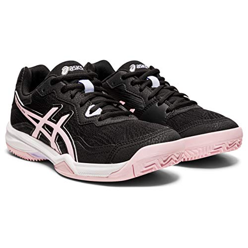 Asics Gel-Padel Pro 4, Indoor Court Shoe Mujer, Black/Pink Salt, 37 EU