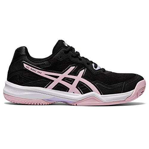 Asics Gel-Padel Pro 4, Indoor Court Shoe Mujer, Black/Pink Salt, 37 EU