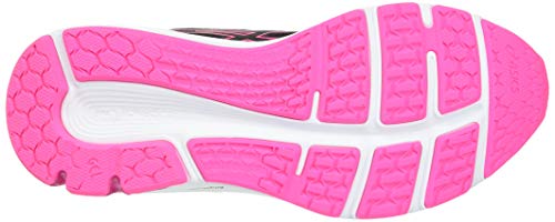 Asics Gel-Pulse 12, Road Running Shoe Mujer, Black/Hot Pink, 38 EU