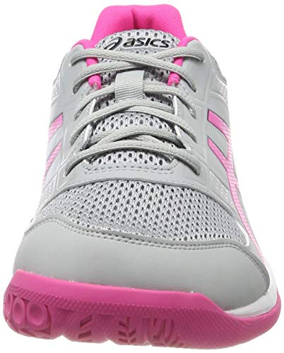 Asics Gel-Rocket 8, Zapatos de Voleibol Mujer, Gris (Mid Grey/Pink GLO 020), 39.5 EU