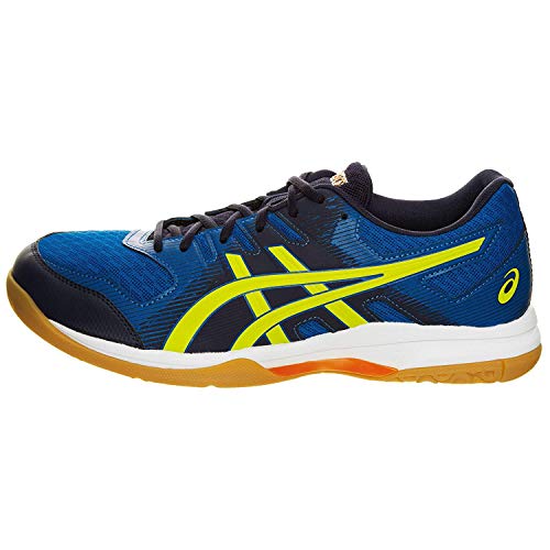 Asics Gel-Rocket 9, Indoor Court Shoe Hombre, Electric Blue/Sour Yuzu, 44 EU