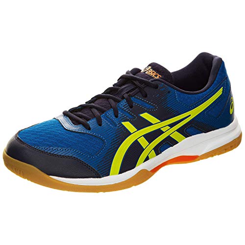 Asics Gel-Rocket 9, Indoor Court Shoe Hombre, Electric Blue/Sour Yuzu, 44 EU
