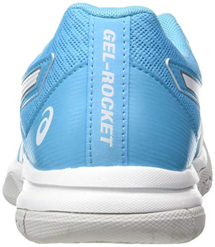 Asics Gel-Rocket 9, Zapatillas de Deporte Interior Mujer, Blanc Bleu Ciel, 40 EU