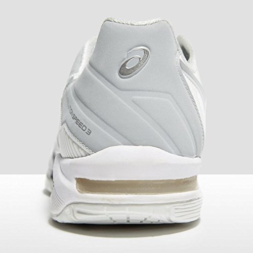 Asics Gel-Solution Speed 3, Zapatillas de Tenis Mujer, Blanco (White/Silver 0193), 36 EU