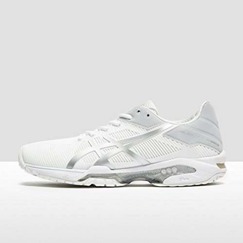 Asics Gel-Solution Speed 3, Zapatillas de Tenis Mujer, Blanco (White/Silver 0193), 36 EU