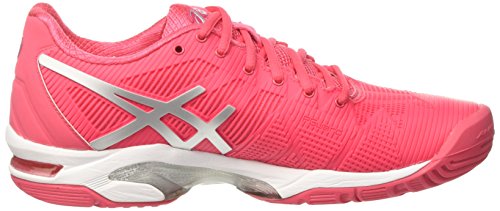 Asics Gel-Solution Speed 3, Zapatillas de Tenis Mujer, Multicolor (Rouge Red/Silver/White), 37 EU