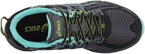 Asics - Gel-Venture 6 - Zapatillas deportivas para mujer, para correr, Negro (Negro/Carbono/Lima Neón), 39 EU