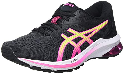 Asics GT-1000 10, Road Running Shoe Mujer, Black/Hot Pink, 39 EU