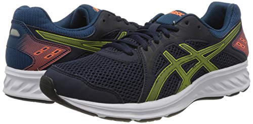 ASICS JOLT 2, Zapatillas de Correr Hombre, Bleu Nuit Jaune, 44.5 EU
