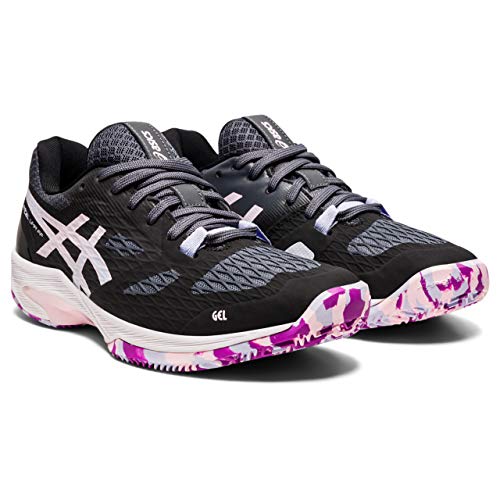 Asics Padel Lima FF, Indoor Court Shoe Mujer, Black/Lilac Opal, 40.5 EU