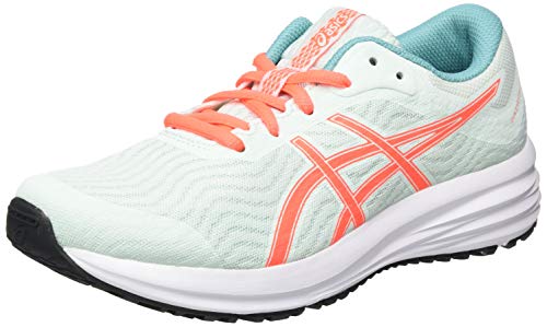 Asics Patriot 12 GS, Zapatos para Correr Unisex Adulto, Bio Mint/Sunrise Red, 36 EU