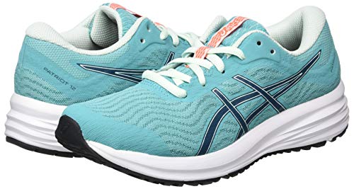 ASICS Patriot 12, Zapatillas para Correr Mujer, Techno Cyan Magnetic Blue, 39 EU