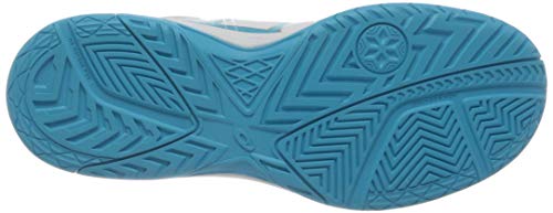 Asics Upcourt 4, Zapatillas de Voleibol Mujer, Blanc Bleu Ciel, 42.5 EU