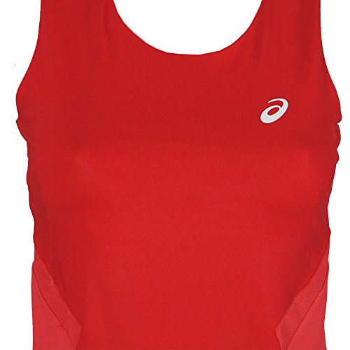 ASICS - Vestido Deportivo para Mujer, Mujer, Color Rojo, tamaño S