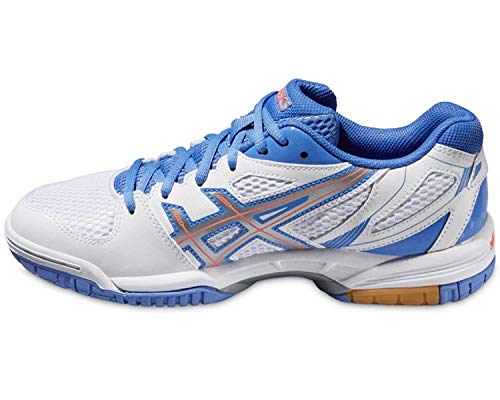 ASICS zapatillas de mujer zapatillas de Gel de la llamarada 5 Women White/Silver/Marina Blanco blanco Talla:42