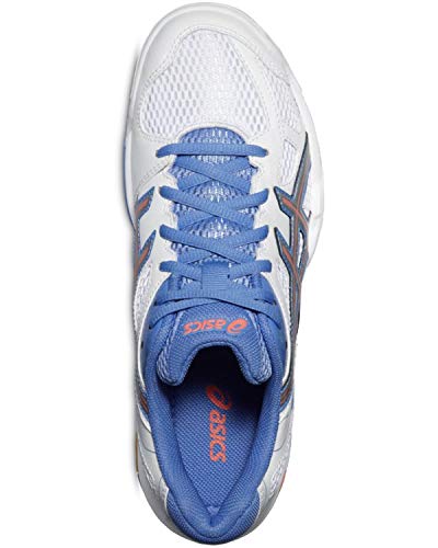 ASICS zapatillas de mujer zapatillas de Gel de la llamarada 5 Women White/Silver/Marina Blanco blanco Talla:42