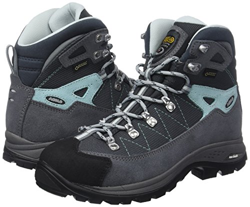 Asolo Finder GV Ml, Zapatos de High Rise Senderismo Mujer, Gris (Grigio/Gunmetal/Bleu Pool A177), 40 2/3 EU