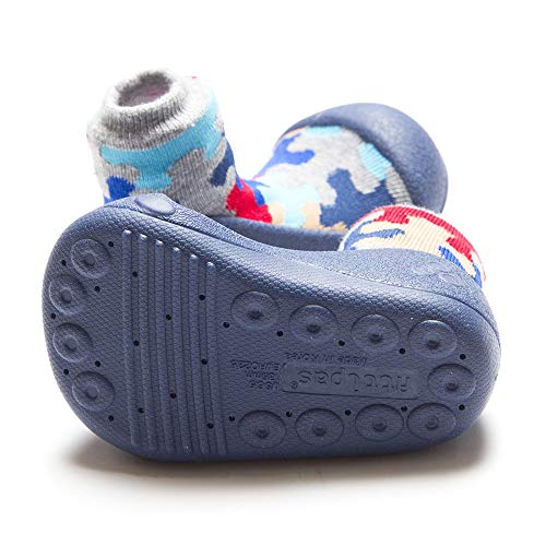 Attipas-Zapatos Primeros Pasos- Puzzle (21,5, Azul)