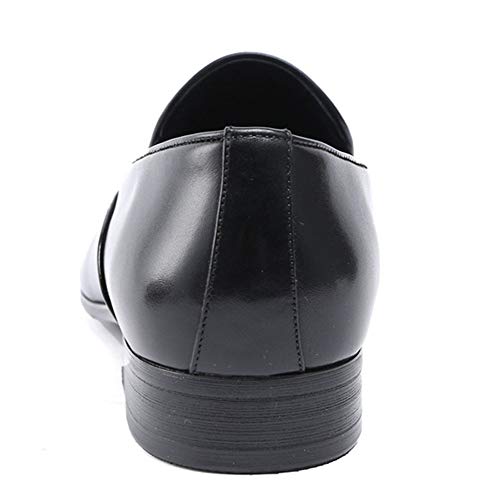 awdawd Zapatos Británicos De Hombre Zapatos De Cuero Oxford De Estilo Clásico De Charol Zapatos De Vestir Ajustados Y Resistentes A La Boca Hueca Hueca Boda Informal De La Oficina,Black-40EU