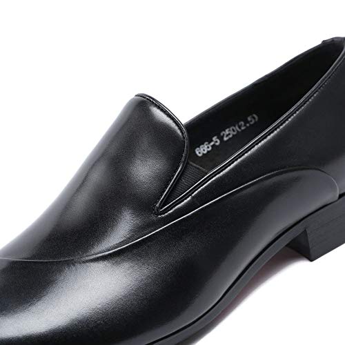 awdawd Zapatos Británicos De Hombre Zapatos De Cuero Oxford De Estilo Clásico De Charol Zapatos De Vestir Ajustados Y Resistentes A La Boca Hueca Hueca Boda Informal De La Oficina,Black-40EU