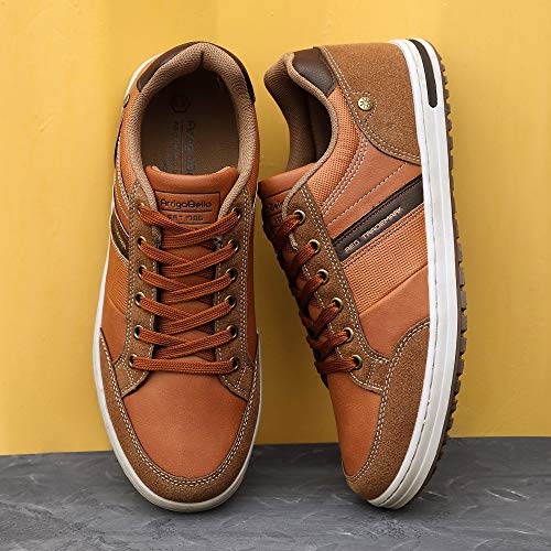 AX BOXING Zapatos Hombre Vestir Casual Zapatillas Deportivas Running Sneakers Corriendo Transpirable Tamaño 40-46 (MARRÓN Z, Numeric_41)