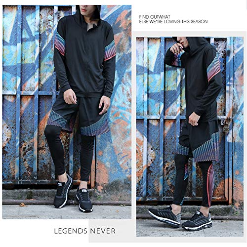 Axcone Zapatillas Hombres Mujer Deporte Running Zapatos para Correr Gimnasio Sneakers Deportivas Padel Transpirables Casual 833 BK 40EU