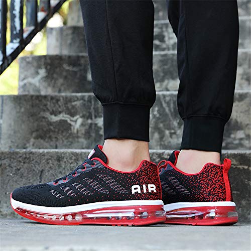 Axcone Zapatillas Hombres Mujer Deporte Running Zapatos para Correr Gimnasio Sneakers Deportivas Padel Transpirables Casual 833 RD 40EU