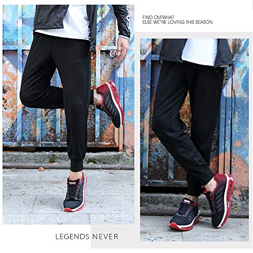 Axcone Zapatillas Hombres Mujer Deporte Running Zapatos para Correr Gimnasio Sneakers Deportivas Padel Transpirables Casual 833 RD 40EU