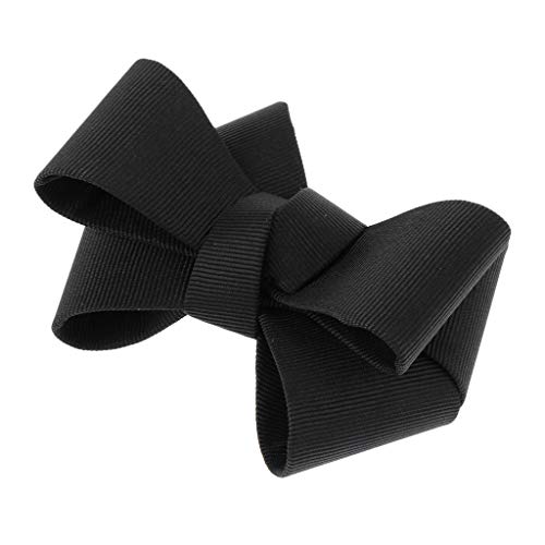 B Baosity 2pcs Lazo de Lienzo Bowknot Negro para Adorno de Zapatos Horquillas de Pelo
