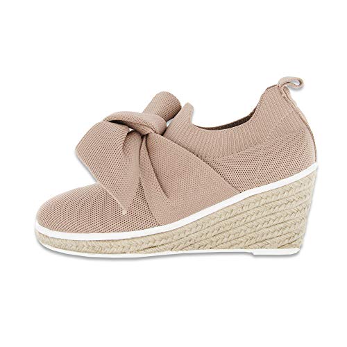 B M Bernie Mev New York Women's Suzette - La Suzette es una Elegante cuña de Alpargata (Blush, Numeric_40)
